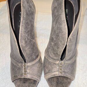 Elizabeth and James Open Toe Booties